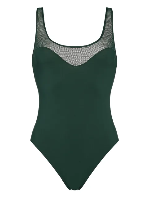 ERES Charisme mesh-panelled swimsuit Green 012605