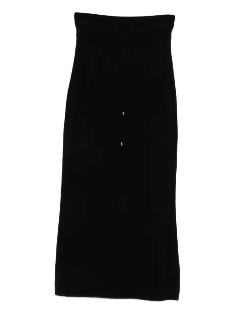 Ermanno Scervino drawstring knitted skirt Black D474O500NJG