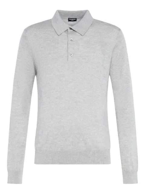 FRANZESE COLLECTION ribbed polo shirt Grey FE68523004