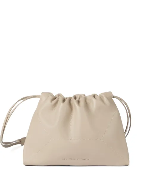 Brunello Cucinelli BC Duo monili-detail leather shoulder bag Neutrals MBXAD2808C8922