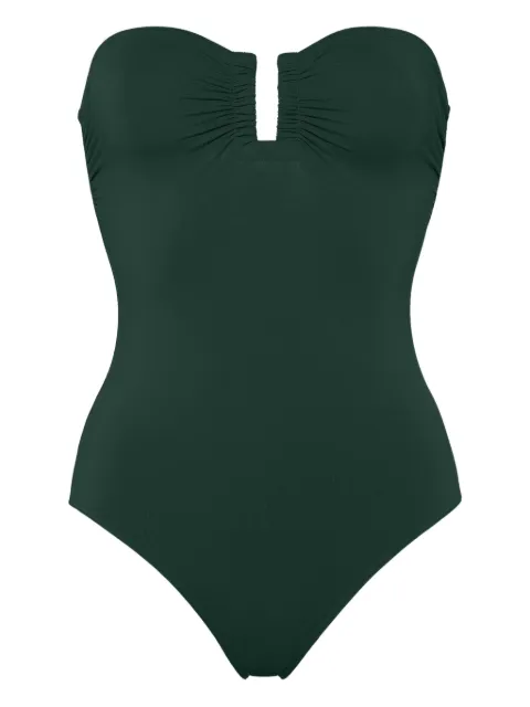 ERES shirred swimsuit Green 011406
