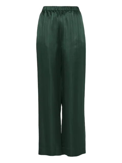 ERES Brocart striped pajamas bottoms Green 232602