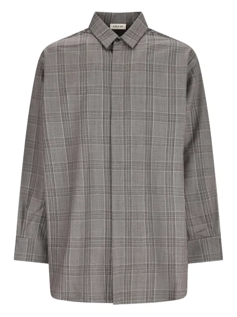 Fear Of God Tartan classic collar shirt Grey FG25FW60603HWH