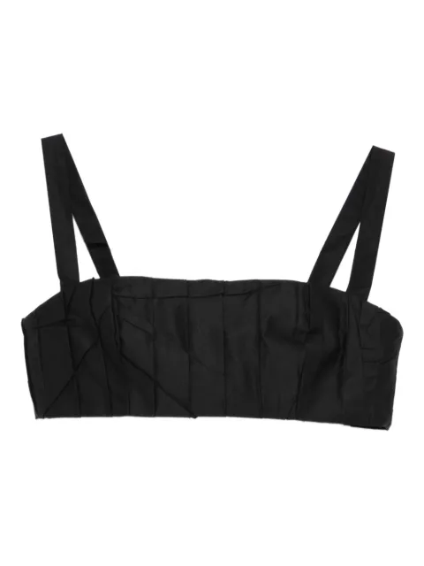 MEDEEA wrinkled top Black BWTM