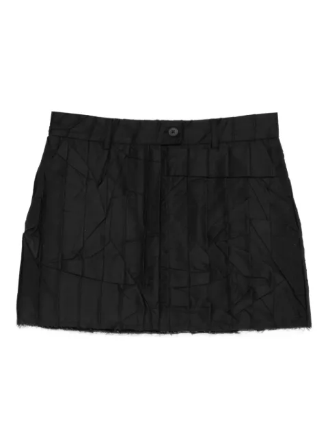 MEDEEA wrinkled mini skirt Black BWWM