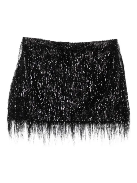 MEDEEA loose-threads mini skirt Black SWLW