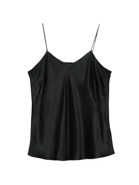 IVORY PARIS V-neck tank top Black S0238BLACK