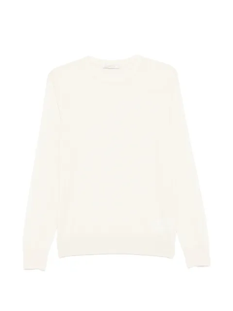 IVORY PARIS crew-neck long-sleeve sweater Neutrals YM25QD7C3S1002
