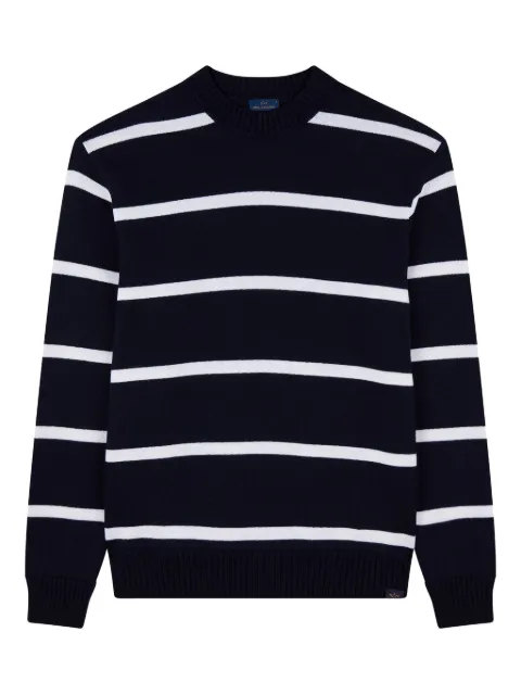 Paul & Shark striped crewneck sweater Blue 99311026333