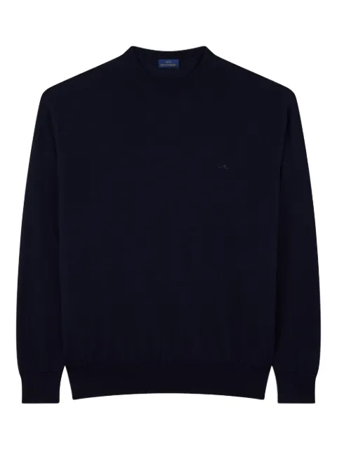 Paul & Shark shark fin embroidery crewneck sweater Blue 99311027