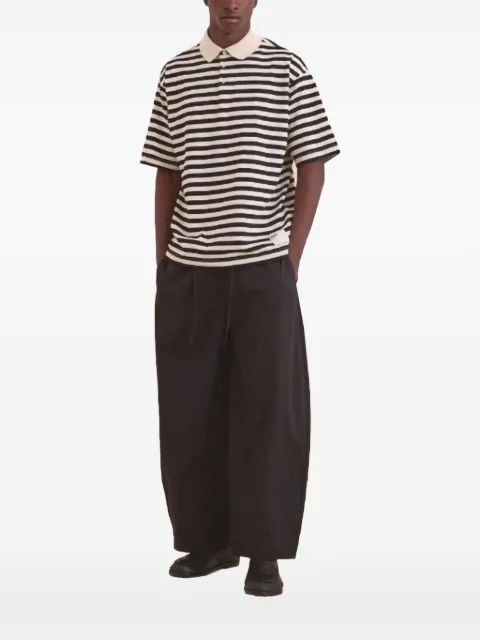 WOC striped polo shirt Black 026PO176RIWOC104