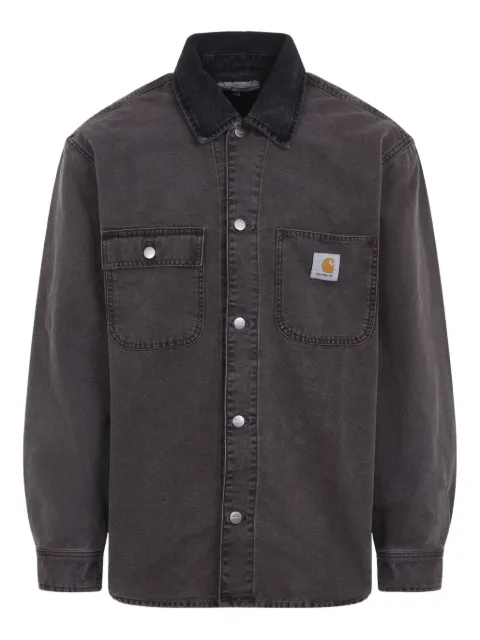 Carhartt WIP corduroy-collar pocket jacket Black I0362623AN0J03