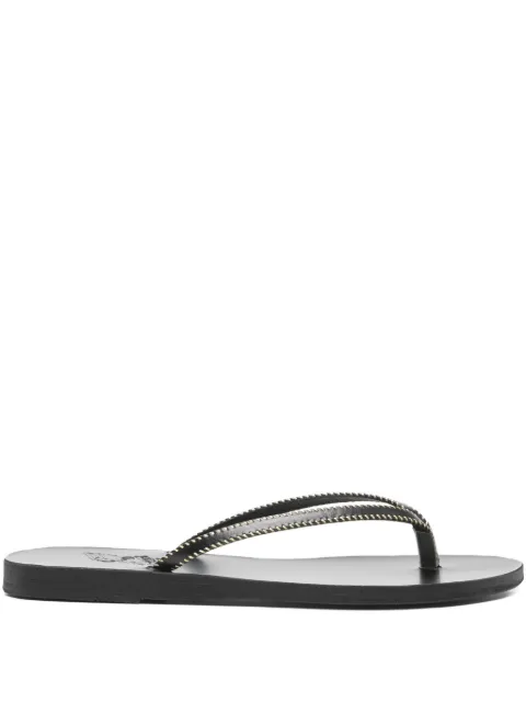 Ancient Greek Sandals Saionara sandals Black SAIONARASTITCH