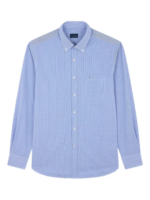 Paul & Shark striped cotton poplin shirt Blue 99313006R018