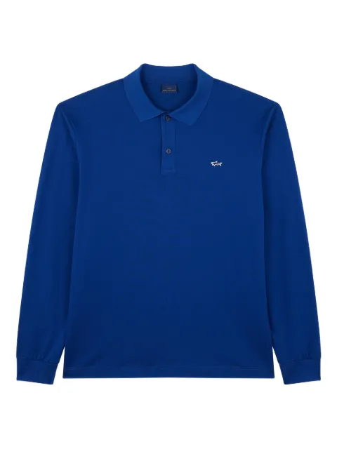 Paul & Shark double piqué cotton polo shirt Blue 99311003342