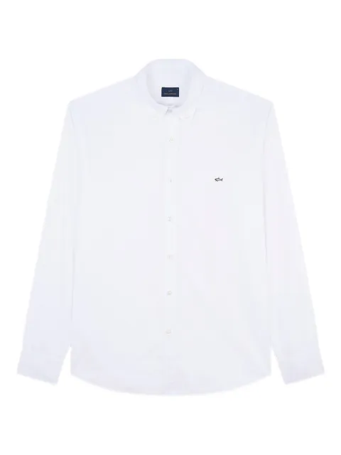 Paul & Shark shark embroidery cotton poplin shirt White 99313003010