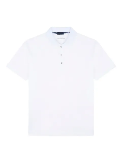Paul & Shark shark fin embroidery polo shirt White 99311025010