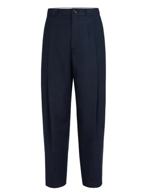 Brunello Cucinelli pleated panama trousers Blue MH262F1130C2485