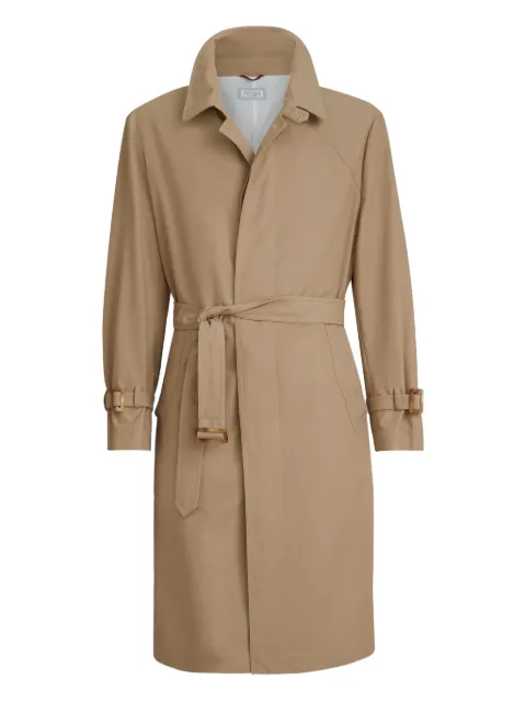Brunello Cucinelli belted techno cotton coat Neutrals MY4196573CHG21