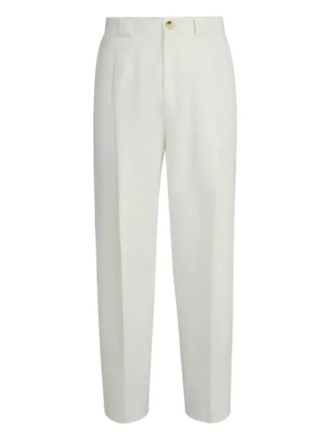 Brunello Cucinelli panama pleated trousers White MH262F1130C1900