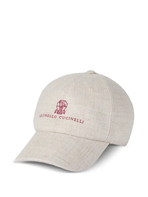 Brunello Cucinelli logo-embroidered baseball cap Neutrals MZ4039850CLB47