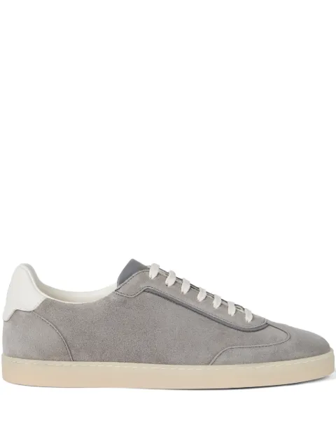 Brunello Cucinelli lace-up suede sneakers Grey MZUMGLJ336CIK14