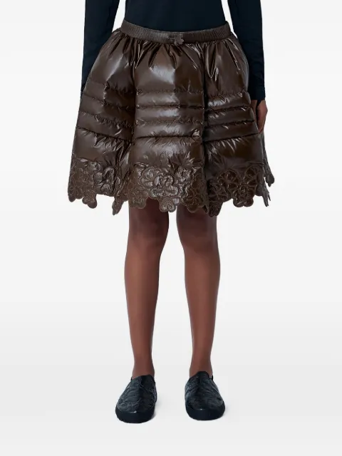 The North Face x Cecilie Bahnsen Elena quilted mini skirt Brown NF0A8FFD2451