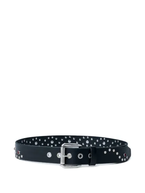 OUR LEGACY metal detailing leather belt Black A4258VS