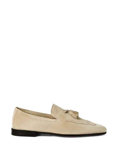 Brunello Cucinelli tassel-embellished suede loafers Neutrals MZUCAHG731C2760