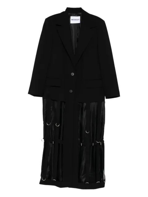 MEDEEA rings-details deconstructed coat Black DCWW