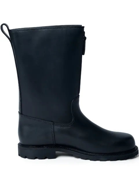 Rier Tractor round-toe leather boots Black SHO32MENBTSBOOTS