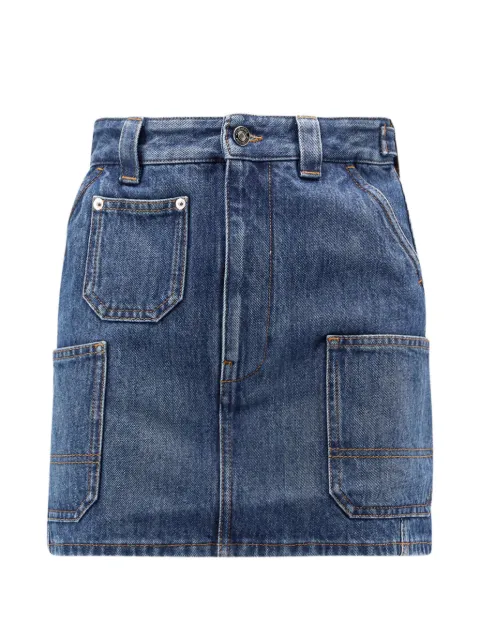 Givenchy patch-pocket denim skirt Blue BW410P517B420
