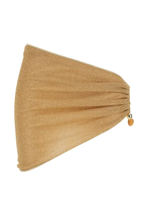 Oséree cut-out beach cover-up Gold HPS261