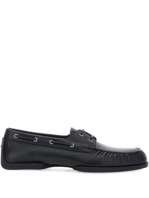 Jil Sander leather boat shoes Black J33WR0022P7582