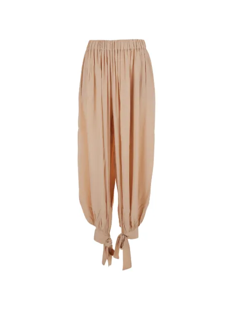 THE ANDAMANE Noor tie-cuff gathered trousers Neutrals TM190455BTNS059350