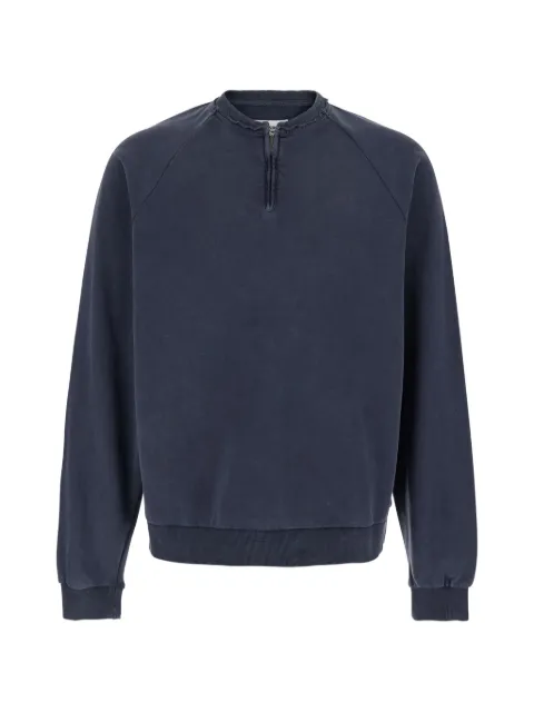 TONYWACK zip faded sweatshirt Blue BF12SS301FADEDNAVY