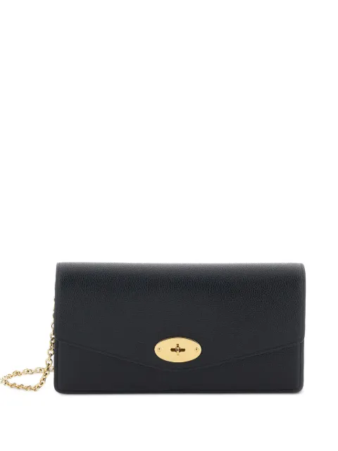 Mulberry Darley turnlock-fastening clutch bag Black RL8971205A100