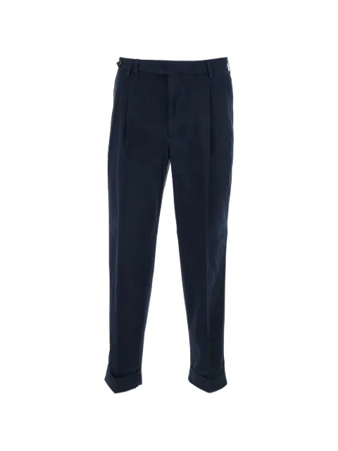 PT Torino pleated cuffed trousers Blue COZTCLZB0CL1NK30Y372