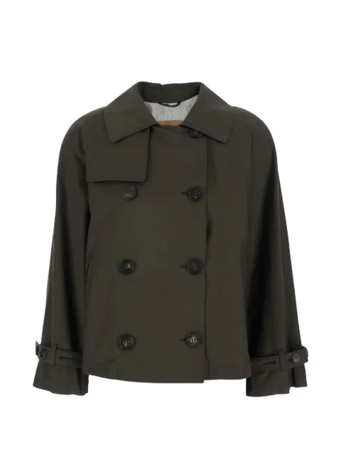 Max Mara MTCZENO double-breasted trench coat Green 2619021094600