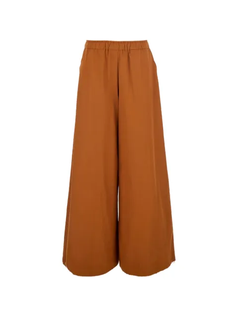 Merci drawstring-cuff wide-leg trousers Brown PAM010