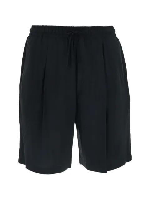 Low Brand drawstring-detail pleated shorts Black LP26035D001