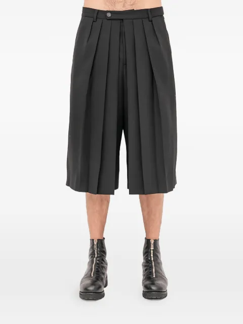 Setchu Hakama pleated trousers Black PHAKAMAPANTSMEDIUMMATTSHINY
