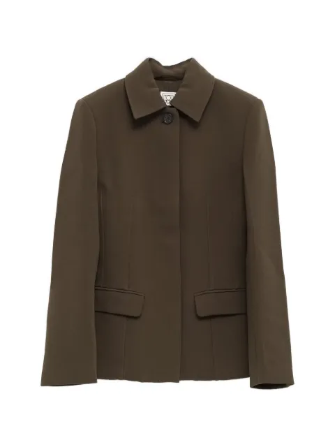 TOTEME notched collar pocket jacket Brown 261WRZ0068FB0307213