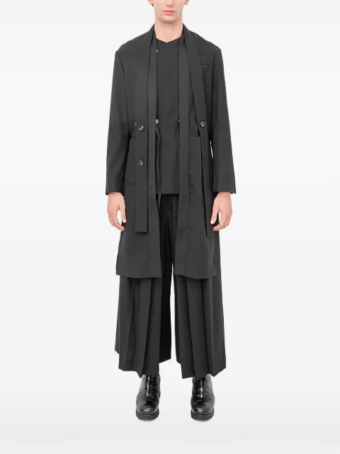 Setchu Hoari coat Black HOARICOATMATTESHINY