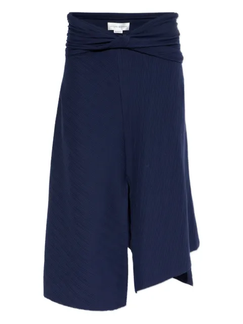 Victoria Beckham front-split midi skirt Blue 1126JSK007082A