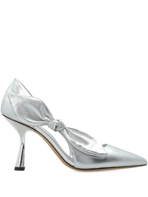 Kate Spade 89mm Bunnie bow-detailed pumps Silver KN163