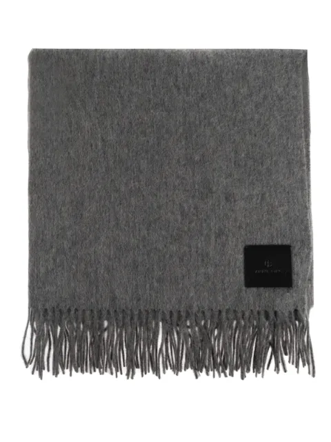 ANINE BING fringed wool scarf Grey A1212071GRM5