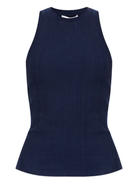 Victoria Beckham ribbed top Blue 1126JTP007081A