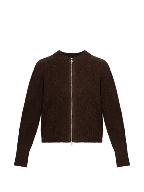 SAMSOE SAMSOE zip-up cardigan Brown F25400146