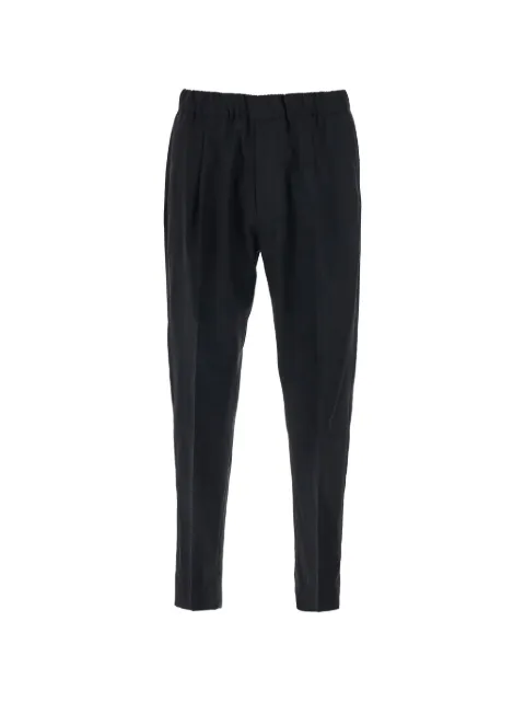 Low Brand elasticated-wasit wool trousers Black LP26041D001